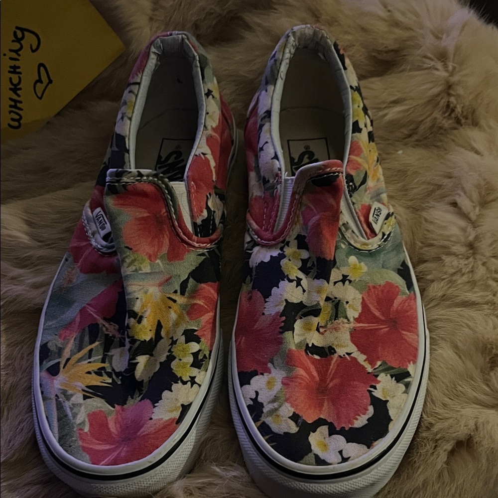 Vans Multicolor Floral Slip-On Shoes